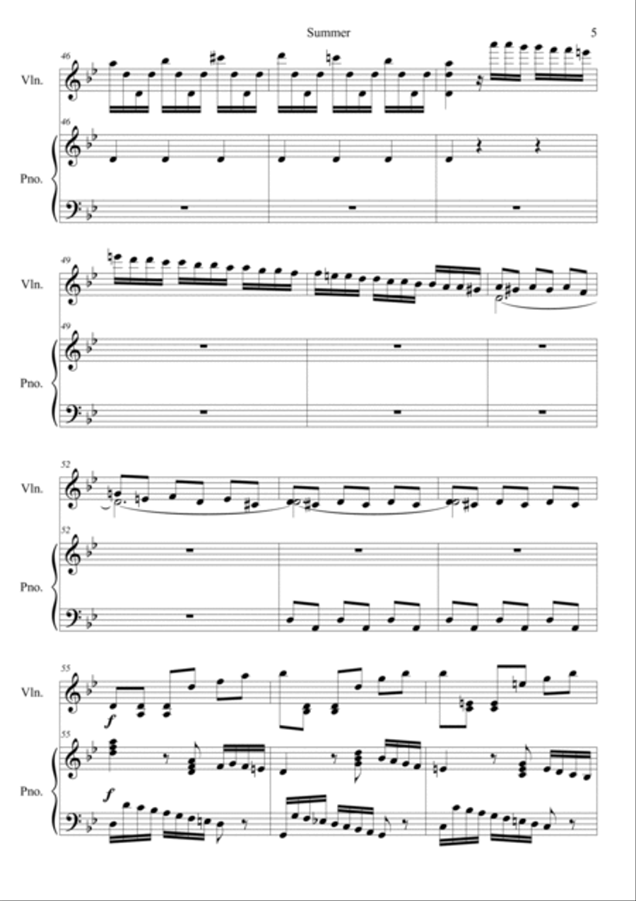 The Four Seasons: Summer 3rd Movement 