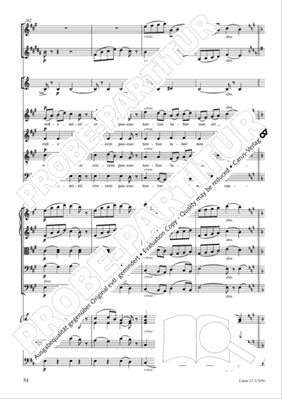 Requiem in C major 4-Part scores gallery preview page 57