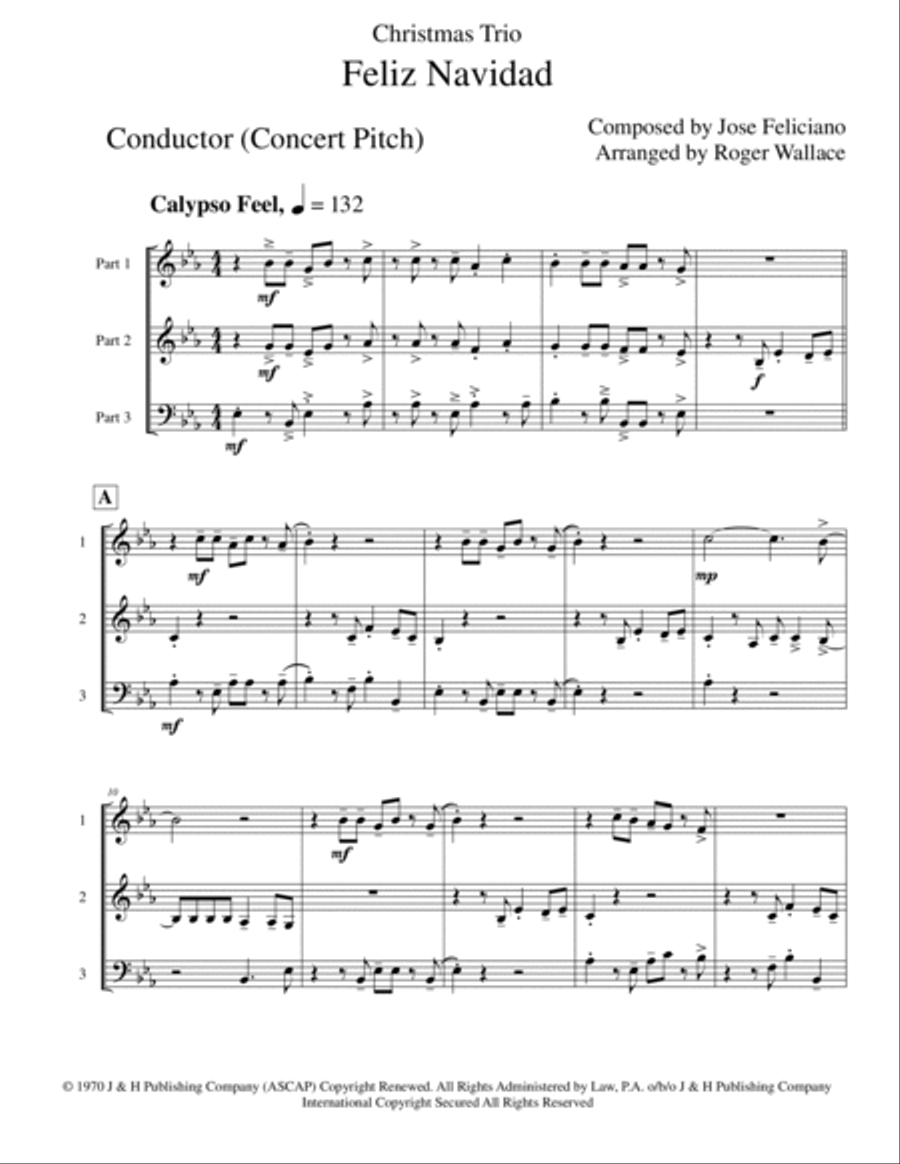 Feliz Navidad Viola scores gallery preview page 2