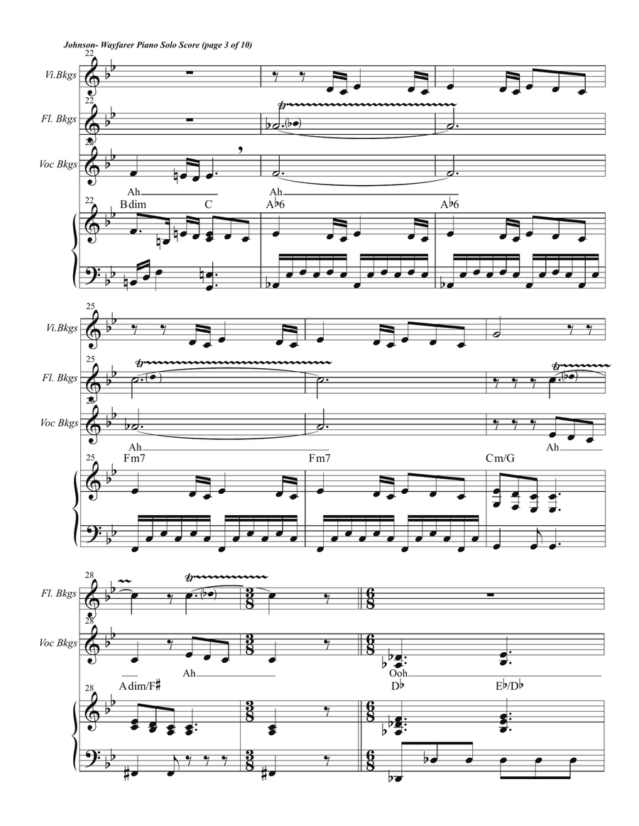 Wayfarer Piano Solo Score SA scores gallery preview page 5