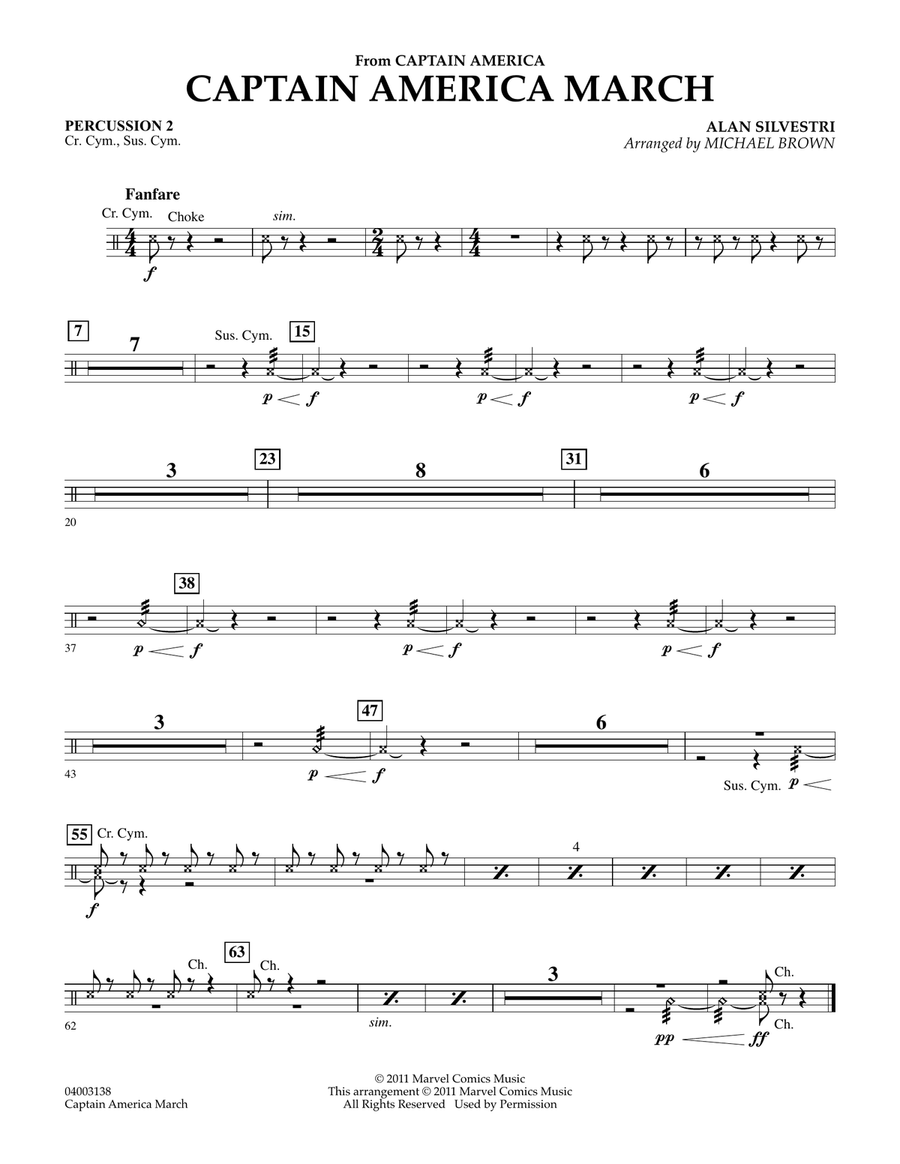 Captain America March - Percussion 2