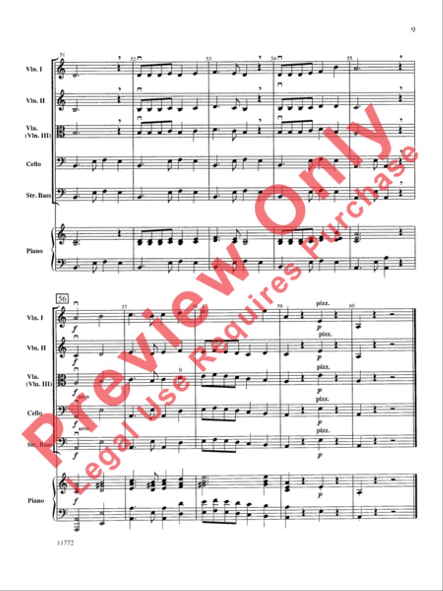 Moonlight Tango String Orchestra scores gallery preview page 10