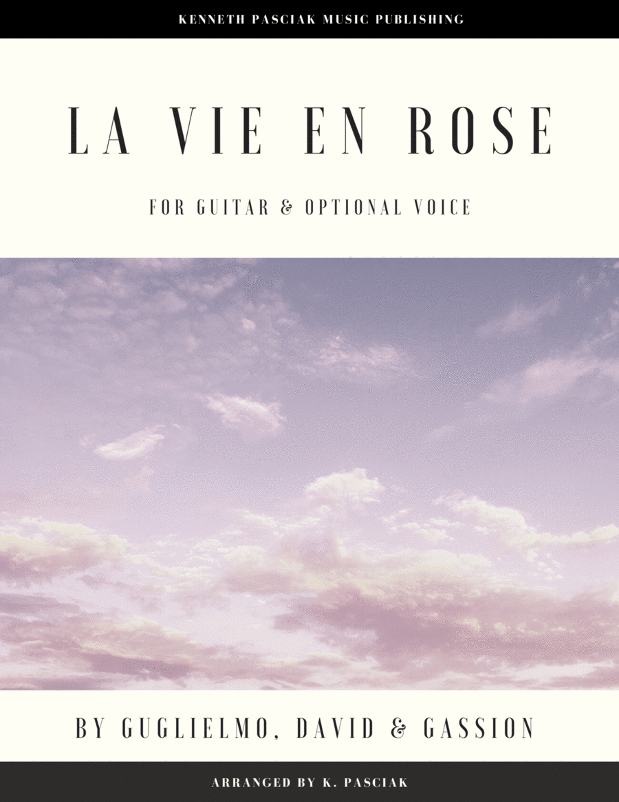 La Vie En Rose (for Guitar and optional Voice) image number null