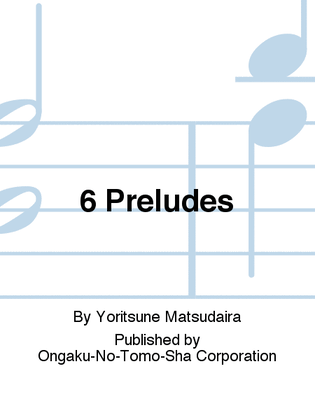 Book cover for 6 Preludes