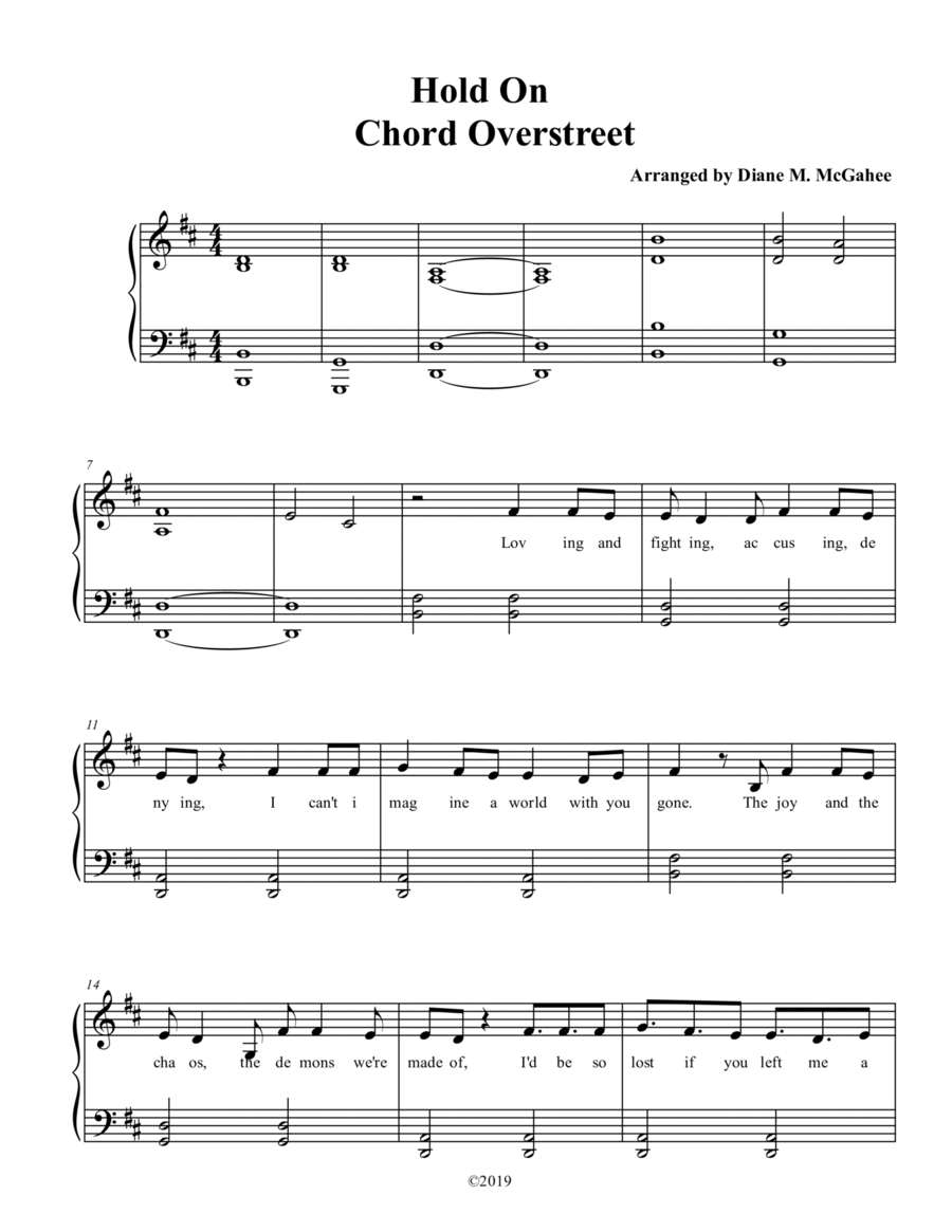 Hold On Voice scores gallery preview page 1