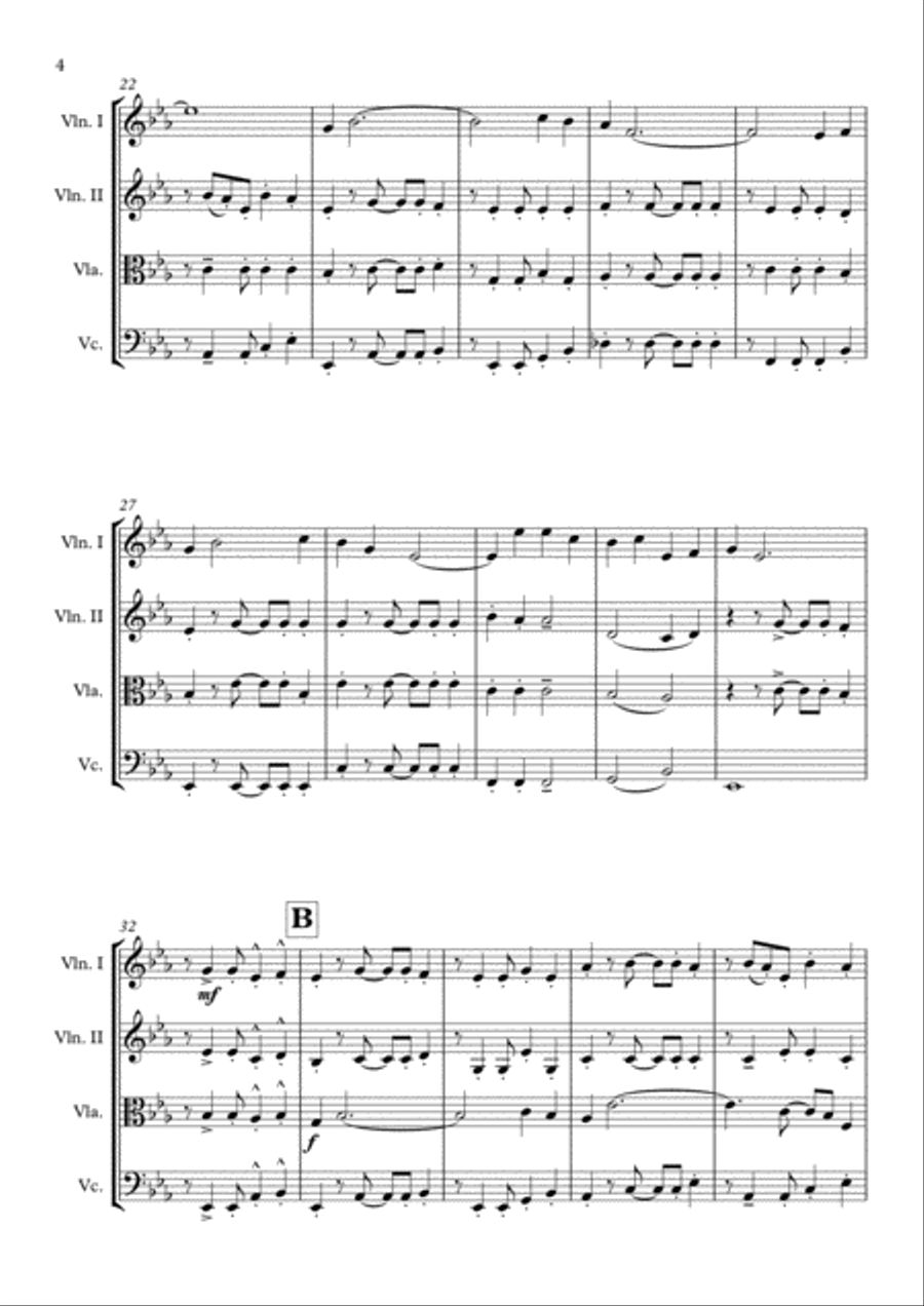 The Magnificent Seven String Quartet scores gallery preview page 5