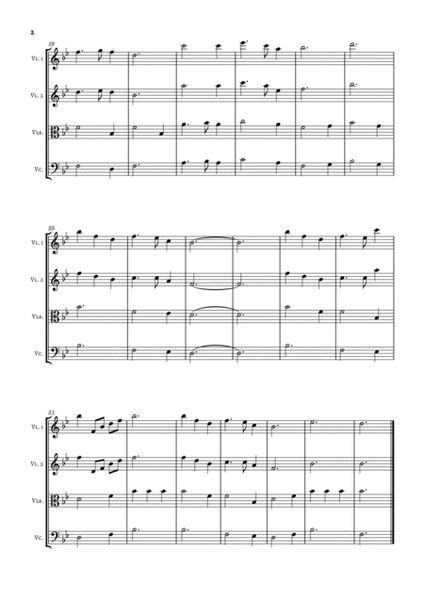 Silent Night for String Quartet in Bb Major image number null