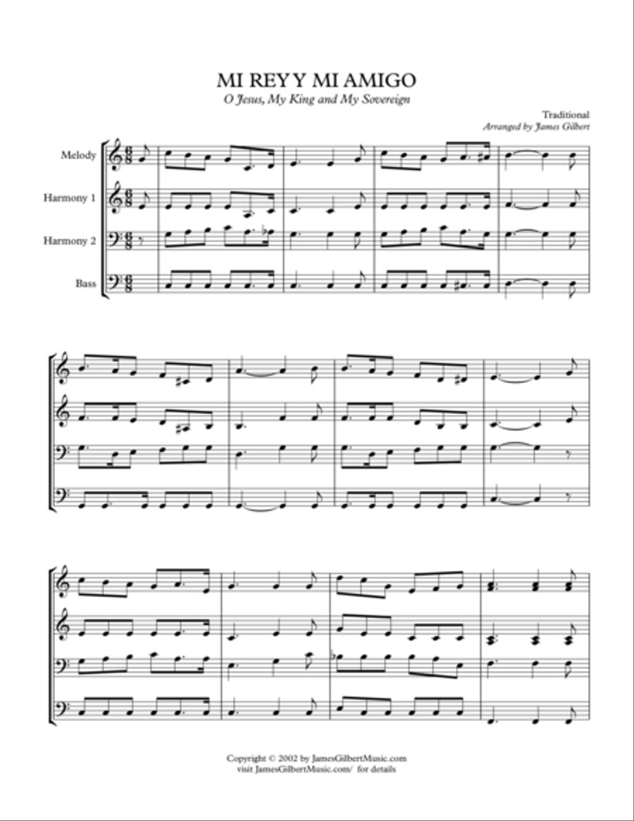 MI REY Y MI AMIGO Small Ensemble scores gallery preview page 1