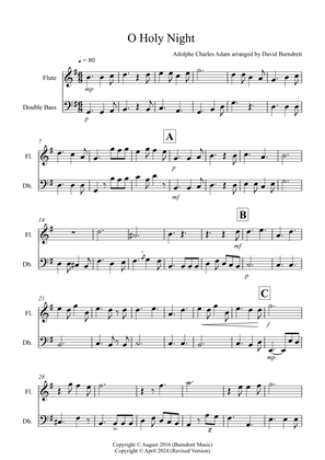 O Holy Night for Flute and Double Bass Duet