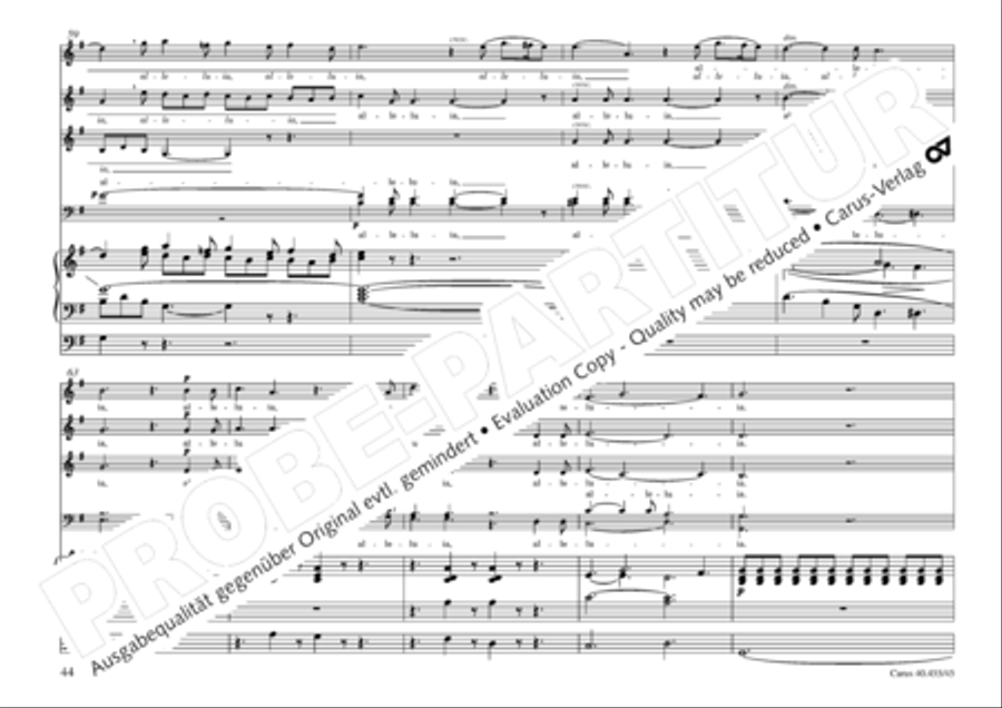 Oratorio de Noel (Weihnachtsoratorium) 4-Part scores gallery preview page 45