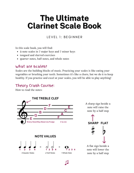 The Ultimate Clarinet Scale Book: Level 1