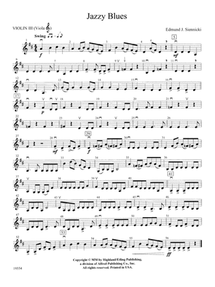 Jazzy Blues: 3rd Violin (Viola [TC])