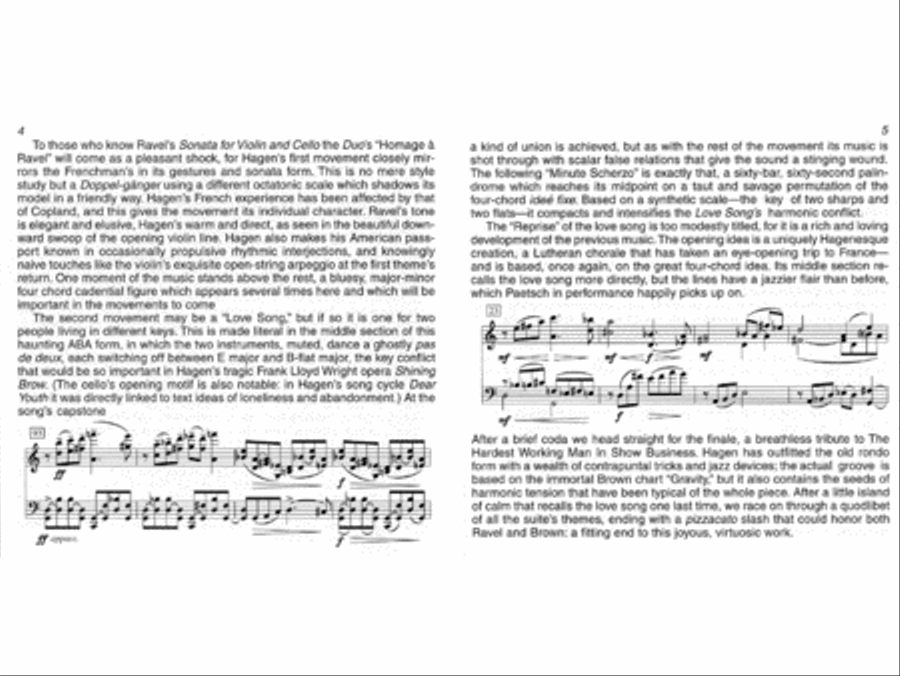 Daron Hagen: Strings Attached CD scores gallery preview page 4