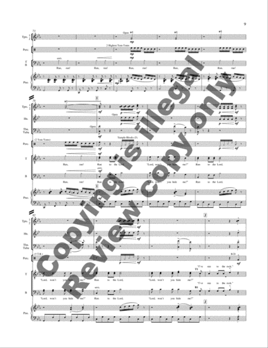 New Millennium Suite: 1. Sinner Man (Full Score) Choir scores gallery preview page 12