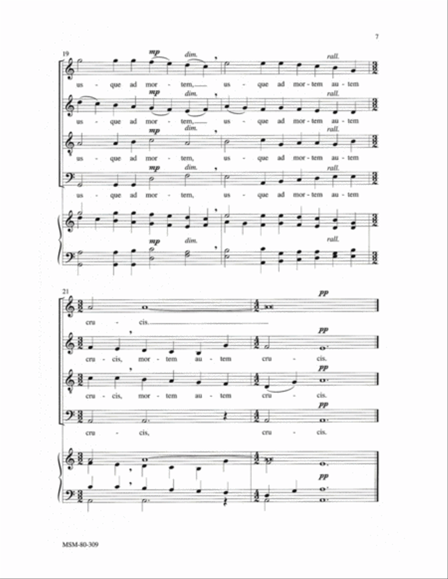 Christus factus est Christus factus est 4-Part scores gallery preview page 5
