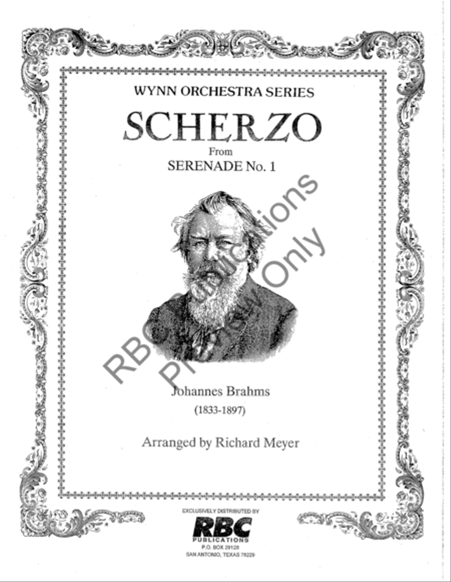 Scherzo From Serenade No. 1 (Score) Full Orchestra scores gallery preview page 2