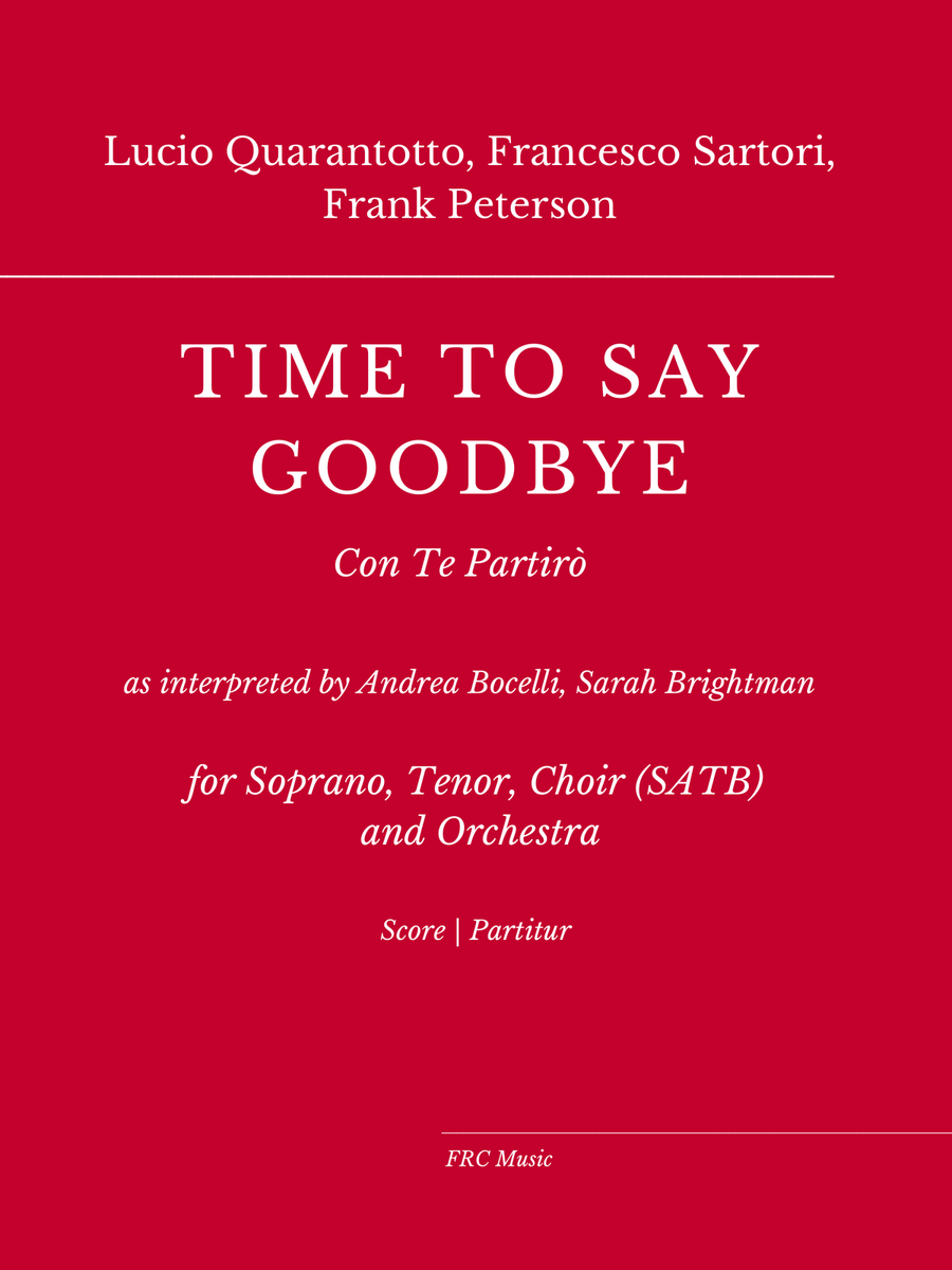 Time To Say Goodbye Full Orchestra scores gallery preview page 1