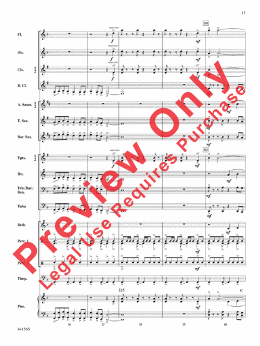 Holiday Celebrations Concert Band scores gallery preview page 13