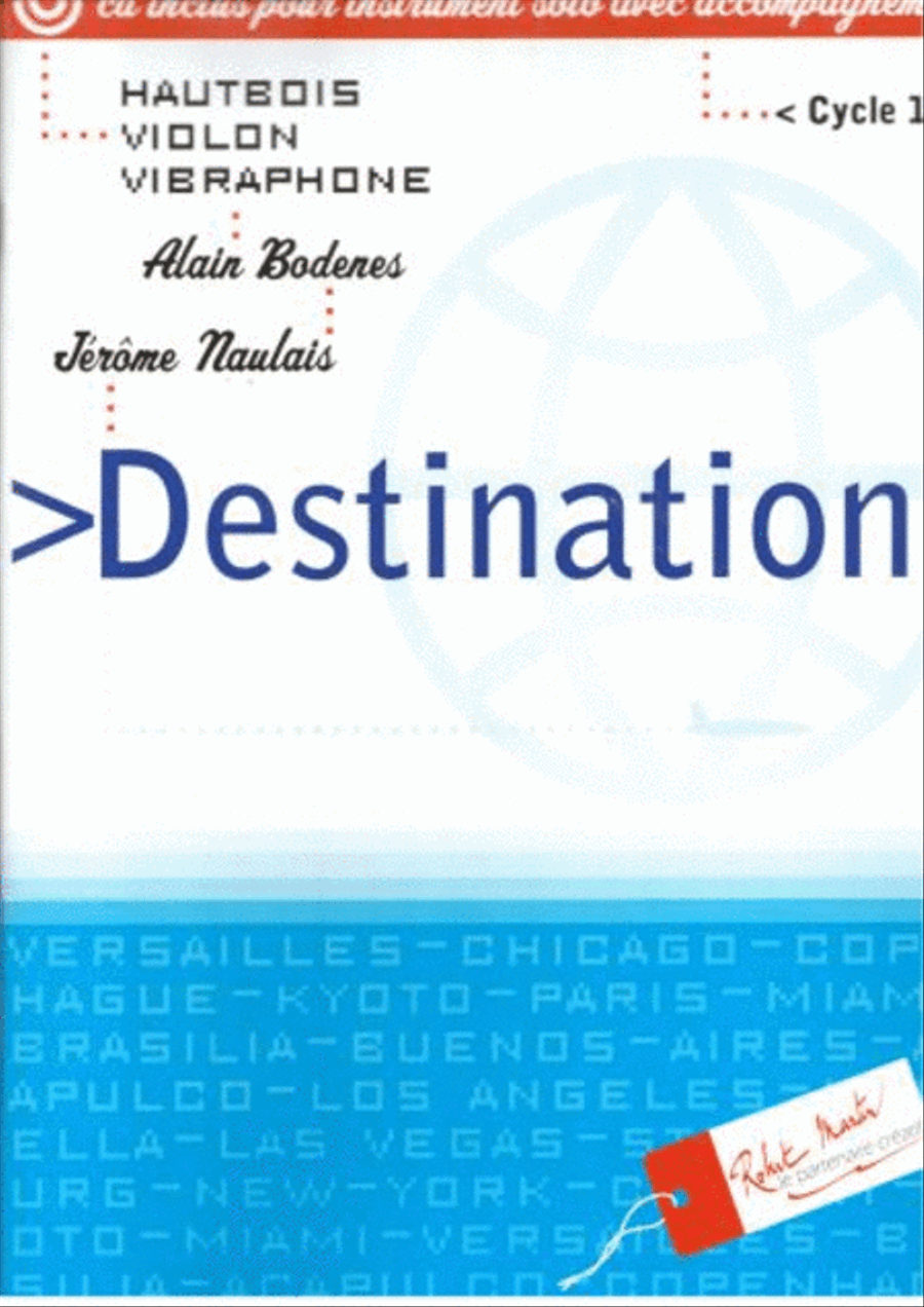 Destinations, hautbois violon vibraphone Vibraphone scores gallery preview page 1