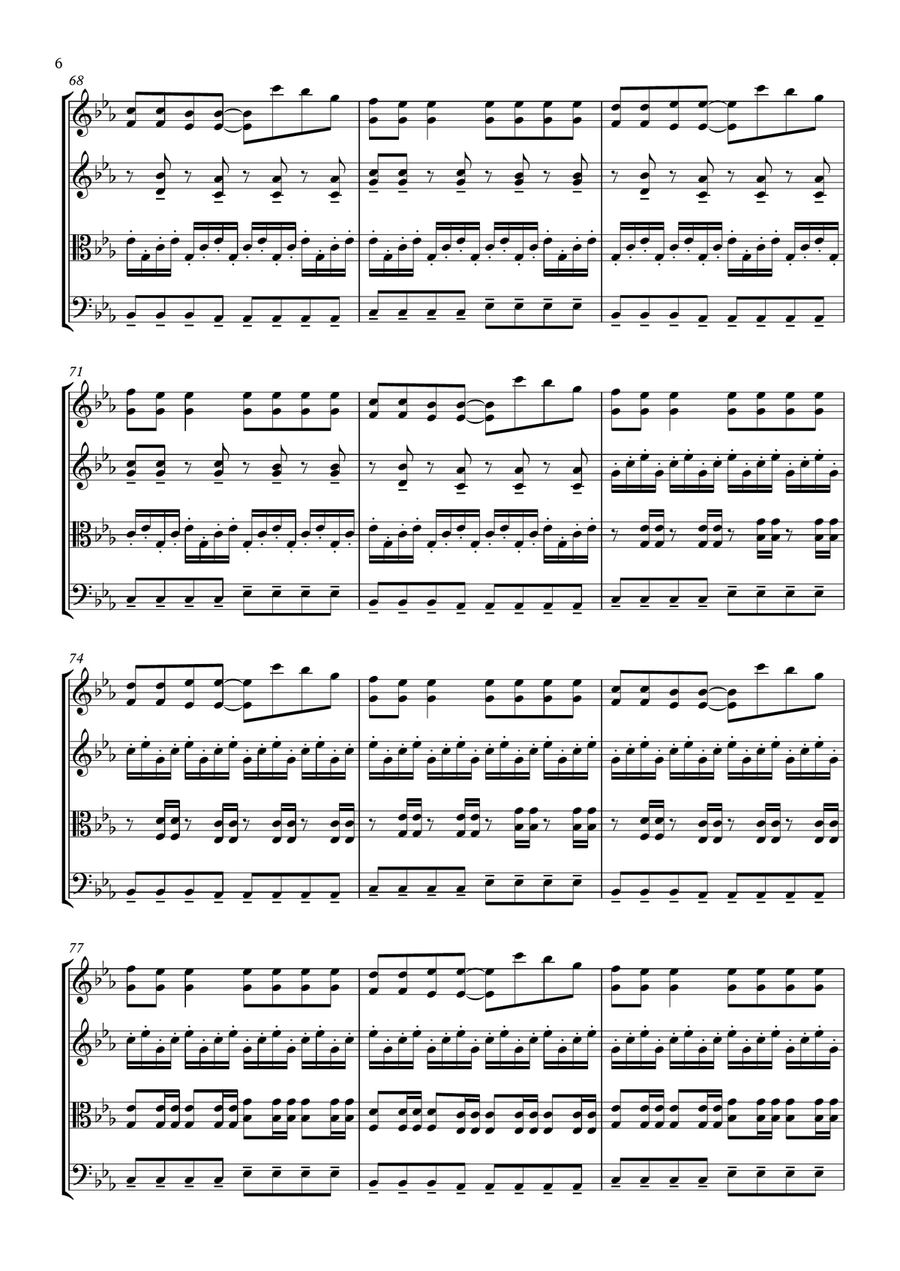 Levels String Quartet scores gallery preview page 6