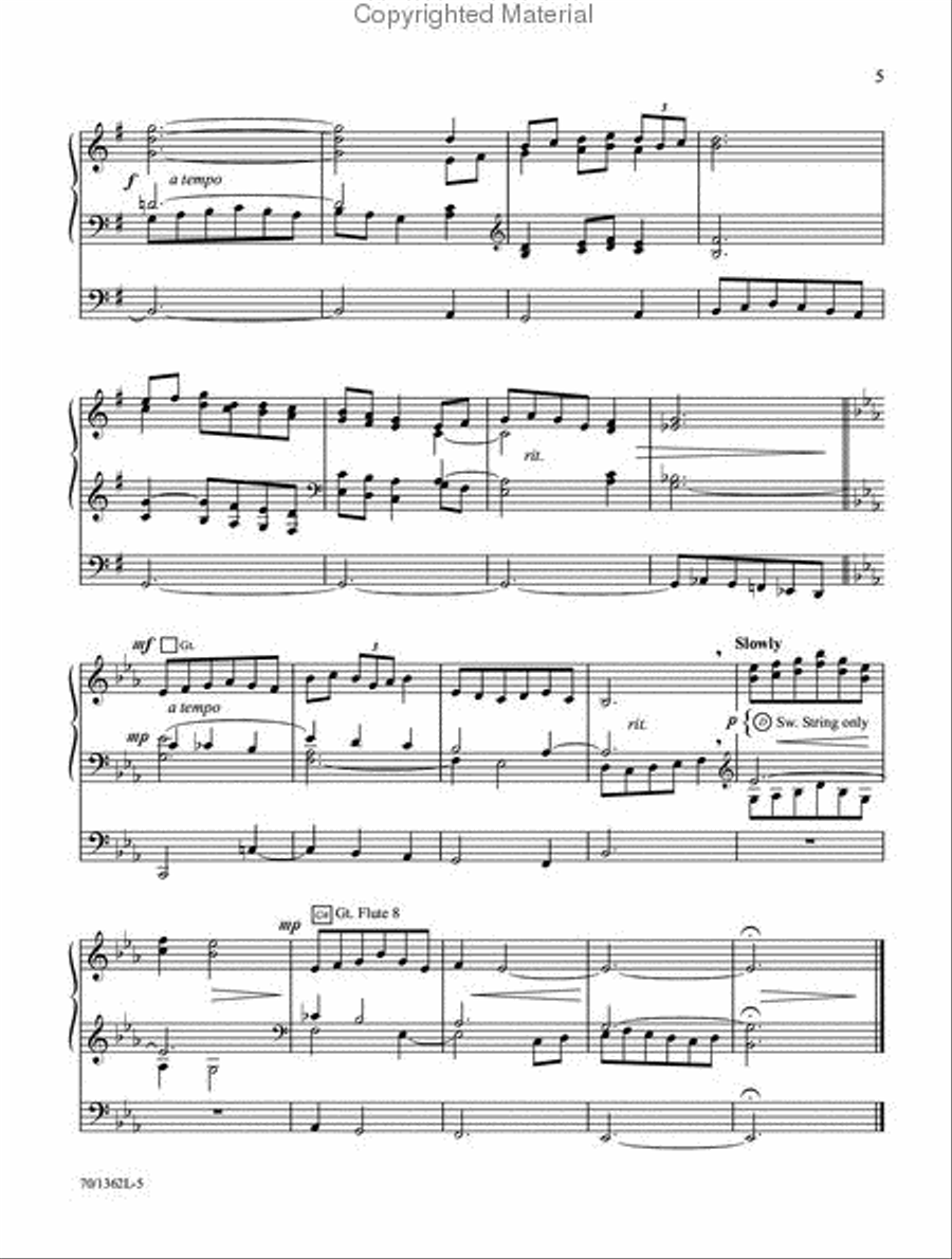 Carols and Candles Organ Solo scores gallery preview page 4
