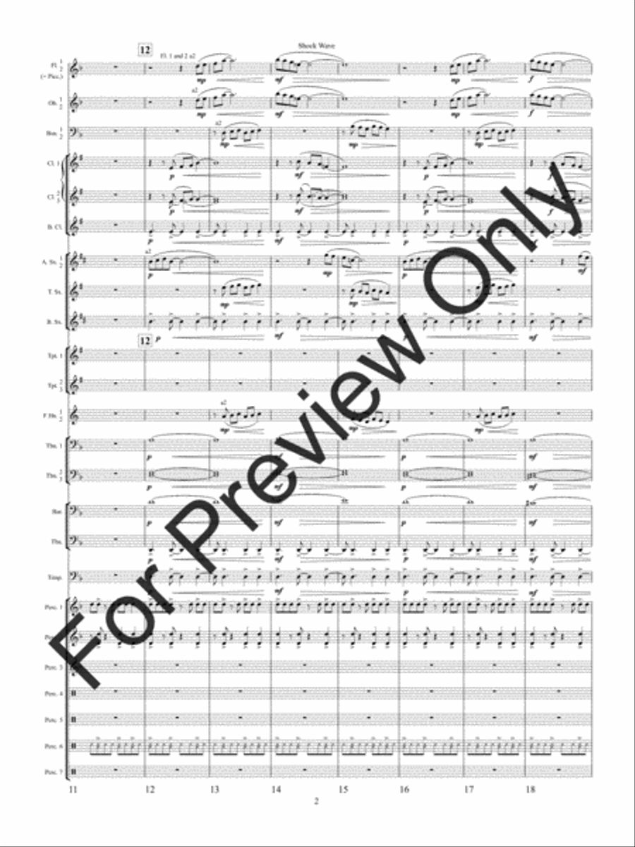 Shock Wave (Score) Concert Band scores gallery preview page 5