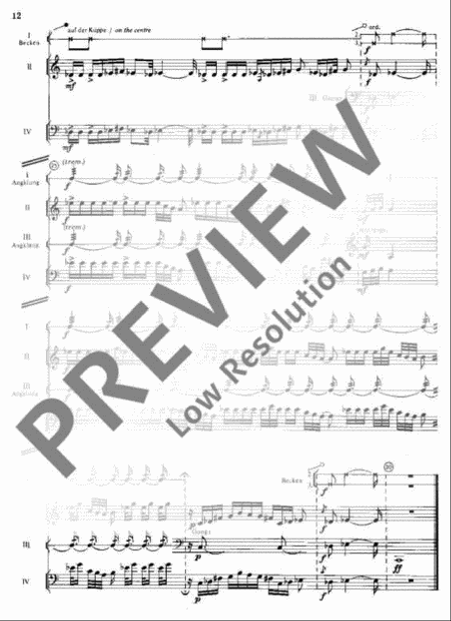 Katalog IV Percussion scores gallery preview page 13