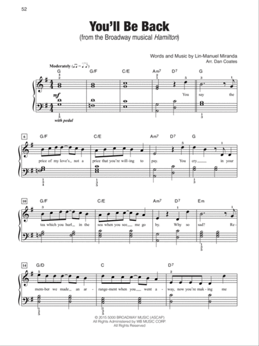 Megahits of 2016 Megahits of 2016 Easy Piano scores gallery preview page 5