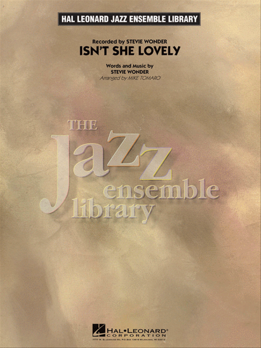 Isn't She Lovely Isn't She Lovely Jazz Ensemble scores gallery preview page 1
