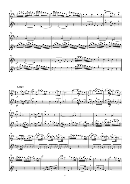 Mezger Six Duets for two flutes Op. 3 No. 1 - 3