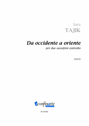 Book cover for Sara Tajik: Da occidente a oriente (ES-23-061)