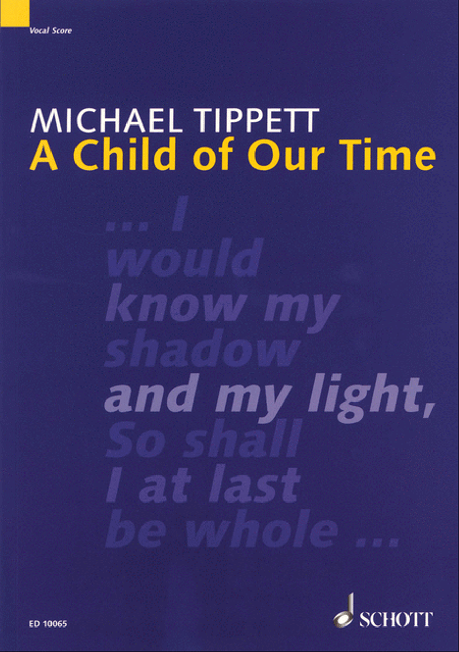 A Child of Our Time Choir scores gallery preview page 1