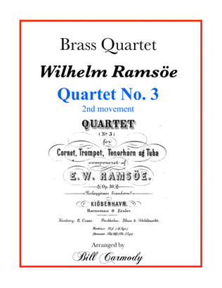 Book cover for Ramsoe Brass Quartet No 3, 2nd mvt