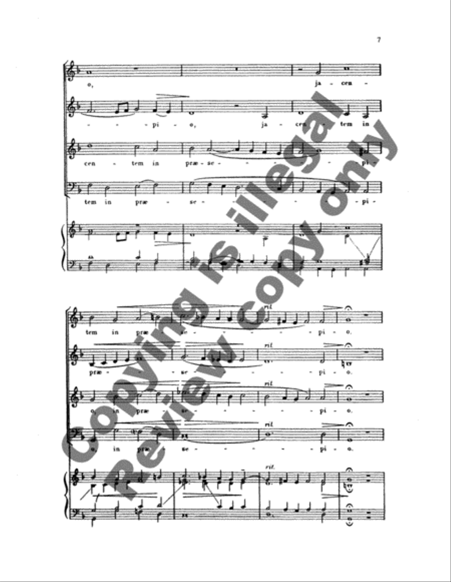 O Magnum Mysterium 4-Part scores gallery preview page 9