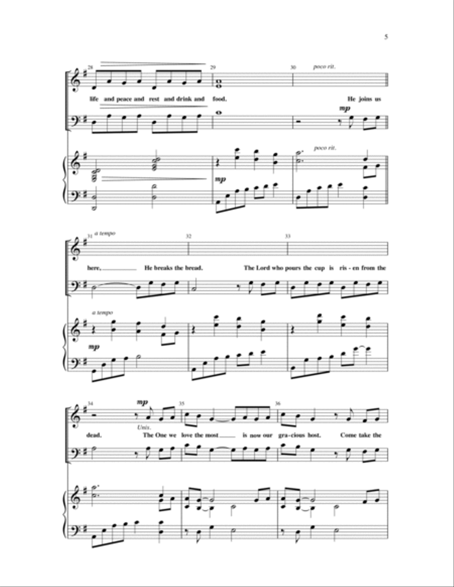 Come Share the Lord Come Share the Lord 3-Part scores gallery preview page 4