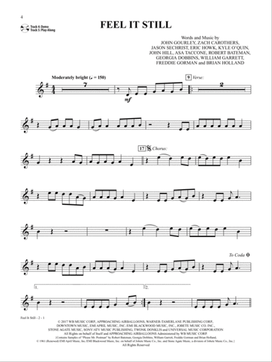 Pop & Country Instrumental Solos Clarinet Clarinet Solo scores gallery preview page 3