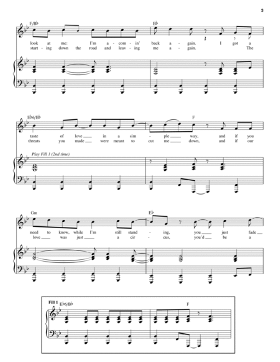 I'm Still Standing I'm Still Standing Piano scores gallery preview page 3