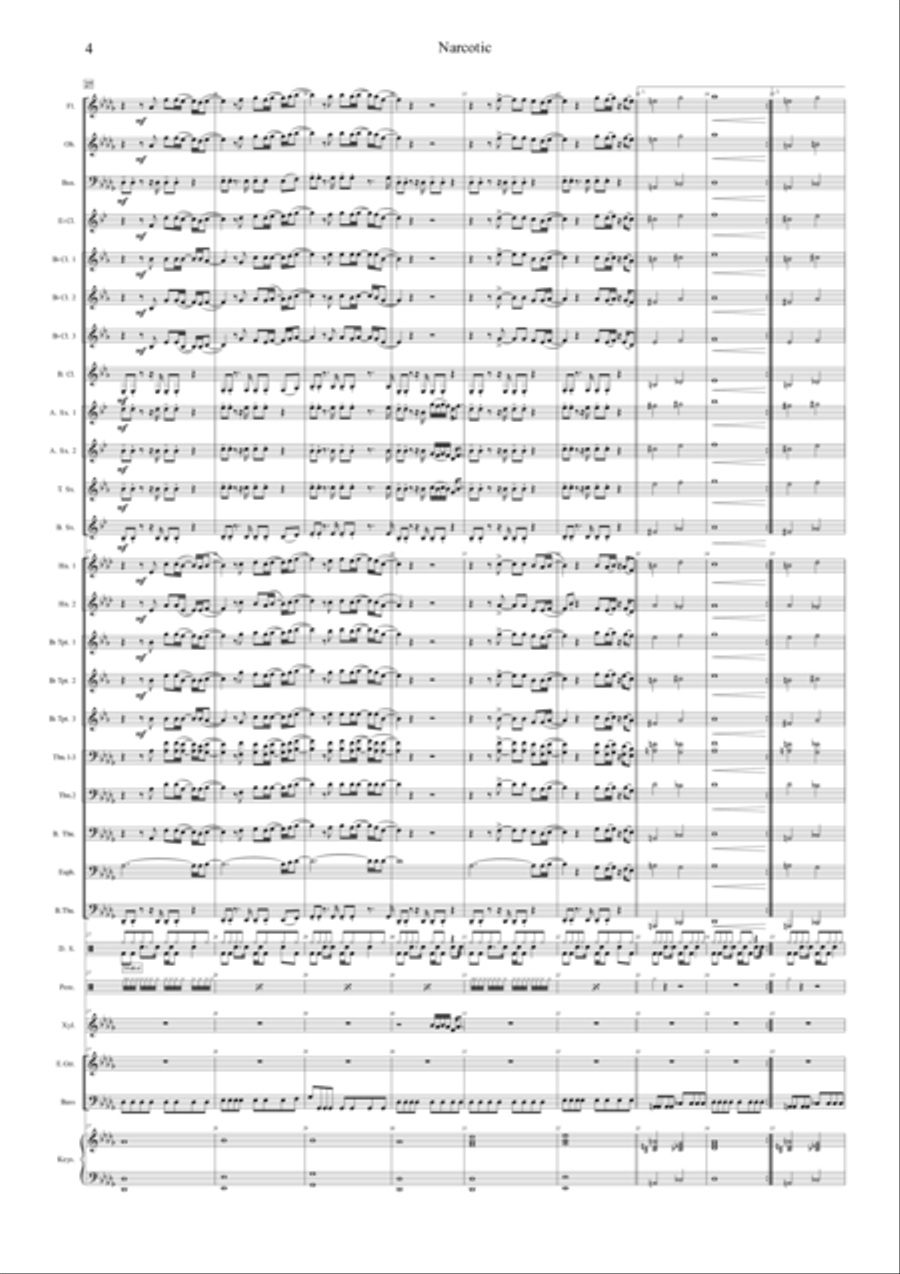 Narcotic Concert Band scores gallery preview page 4