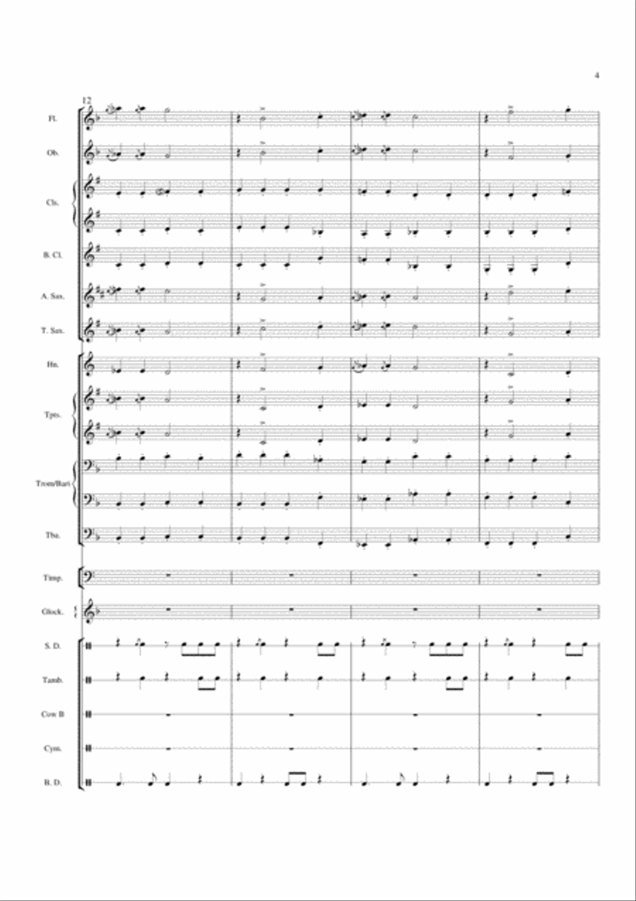 Backyard Blues - Score Concert Band scores gallery preview page 5