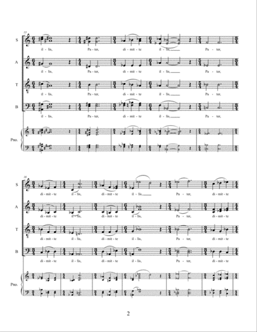 Septem Verba Christi in Cruce (2008) for SATB a cappella chorus 4-Part scores gallery preview page 4