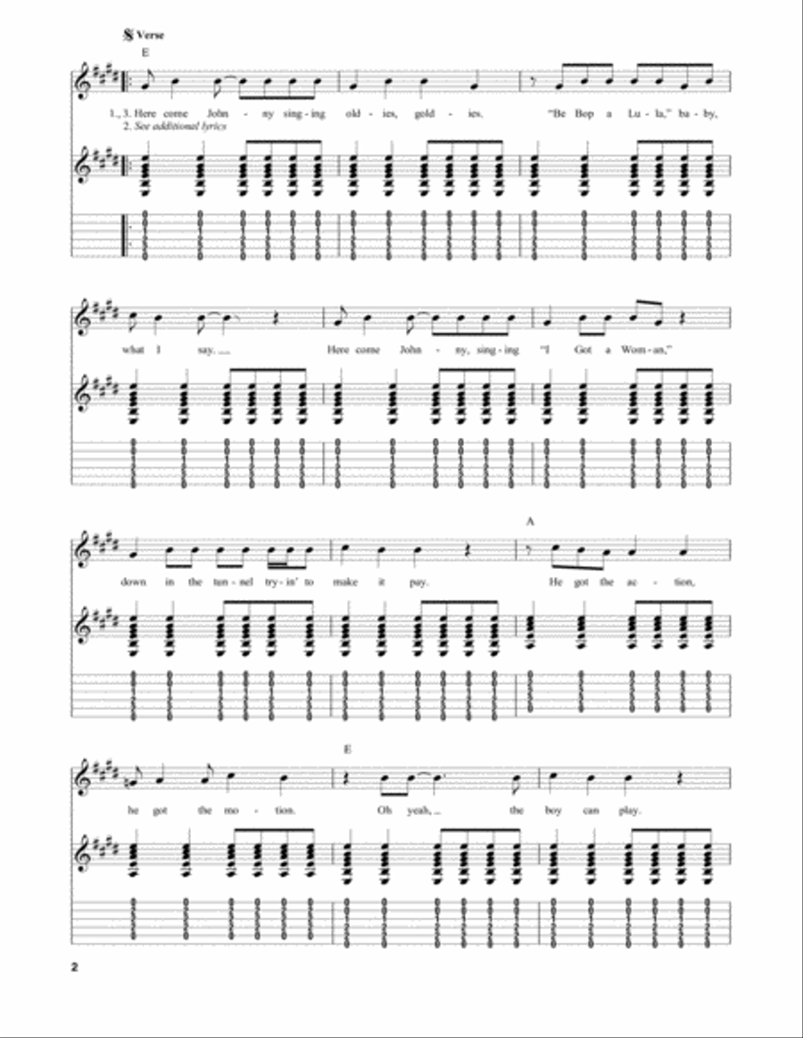 Walk Of Life Guitar Tablature scores gallery preview page 2