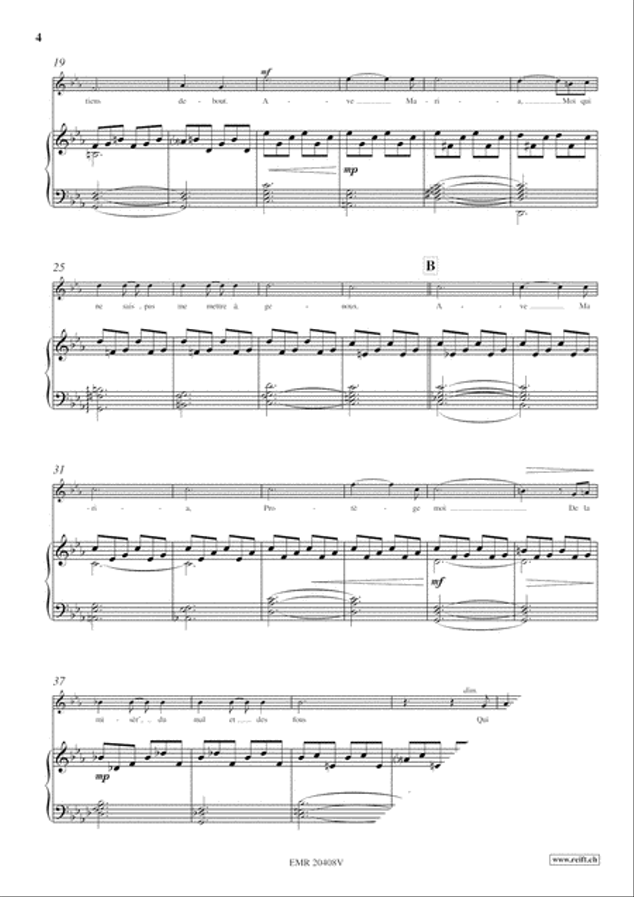 Ave Maria Ave Maria Voice scores gallery preview page 5