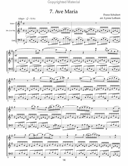 Wedding Album 1 for String Trio - Score image number null