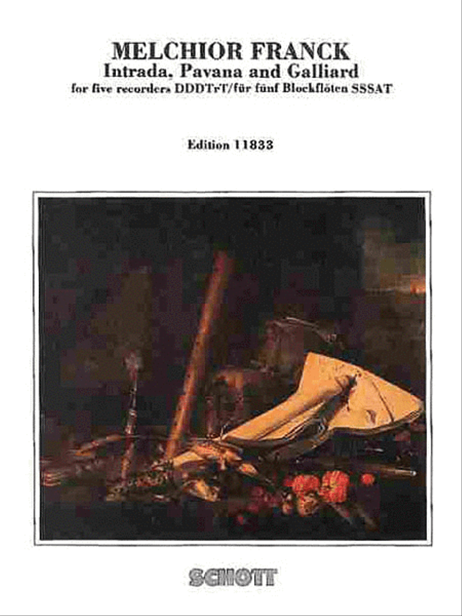Intrada Pavana Galliard Recorder Recorder scores gallery preview page 1