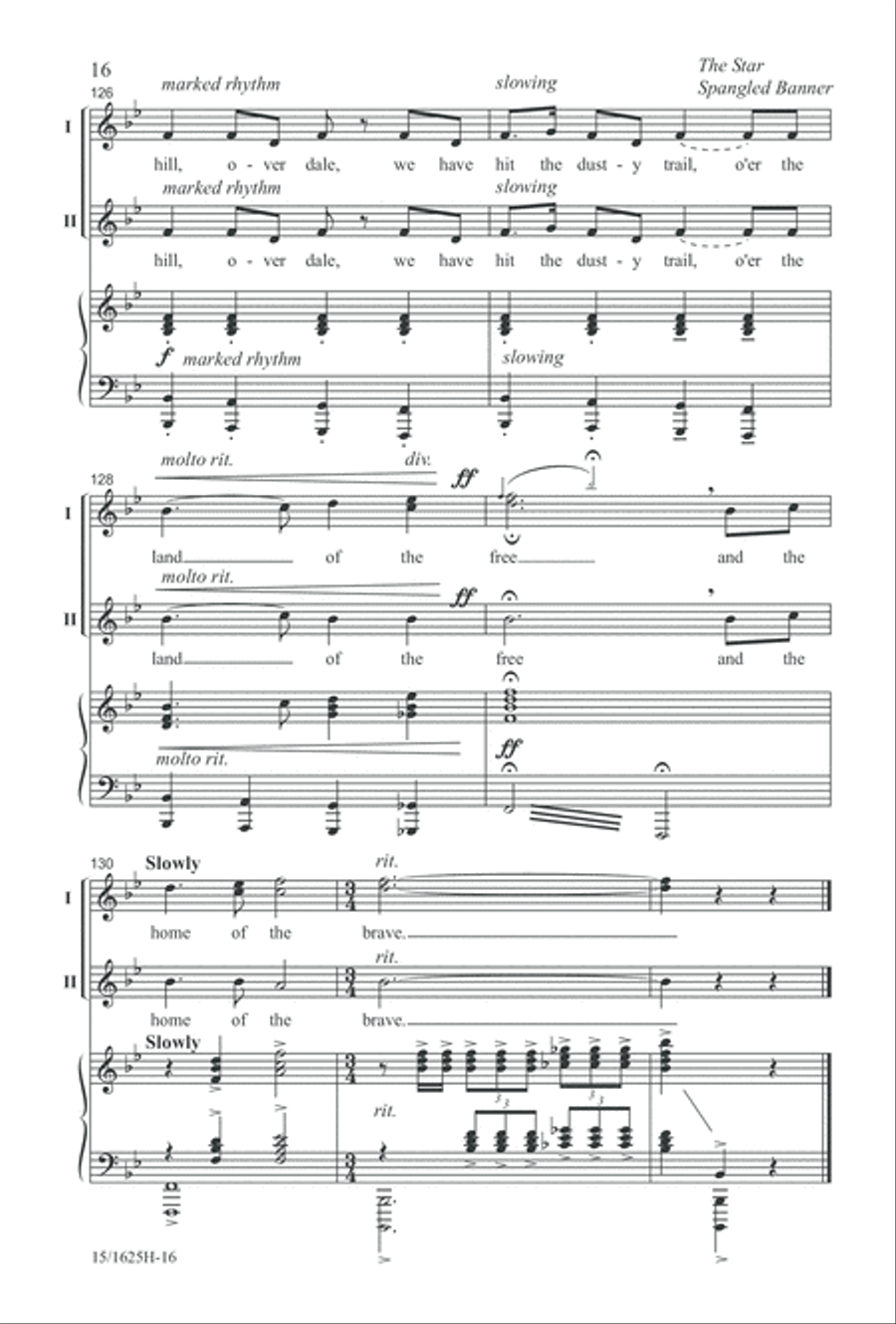 A Patriotic Salute A Patriotic Salute 2-Part scores gallery preview page 16