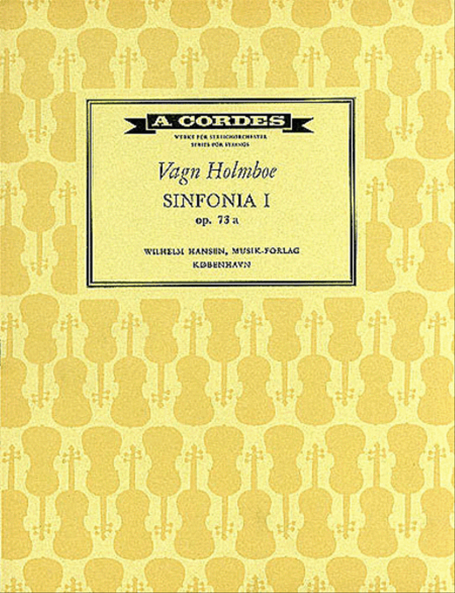 Vagn Holmboe: Sinfonia No.1 For Strings (Study Score) String Orchestra scores gallery preview page 1