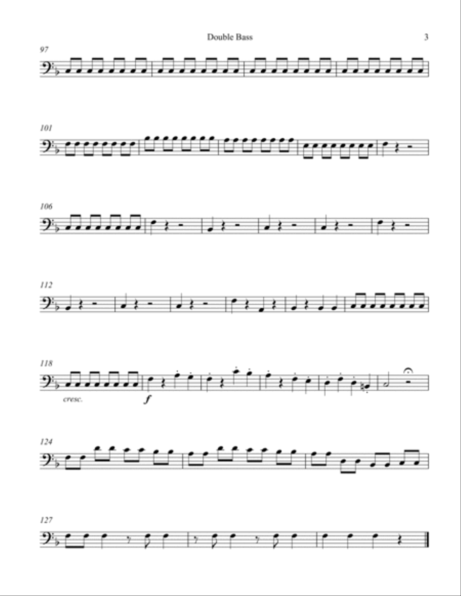 Exultate, jubilate I. String Orchestra scores gallery preview page 3