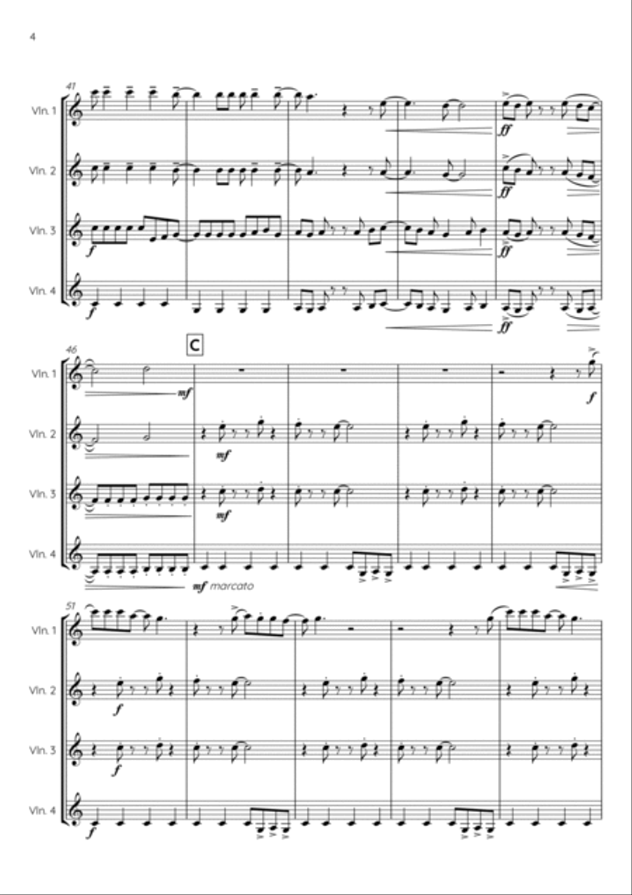 Crazy Train Violin Solo scores gallery preview page 6
