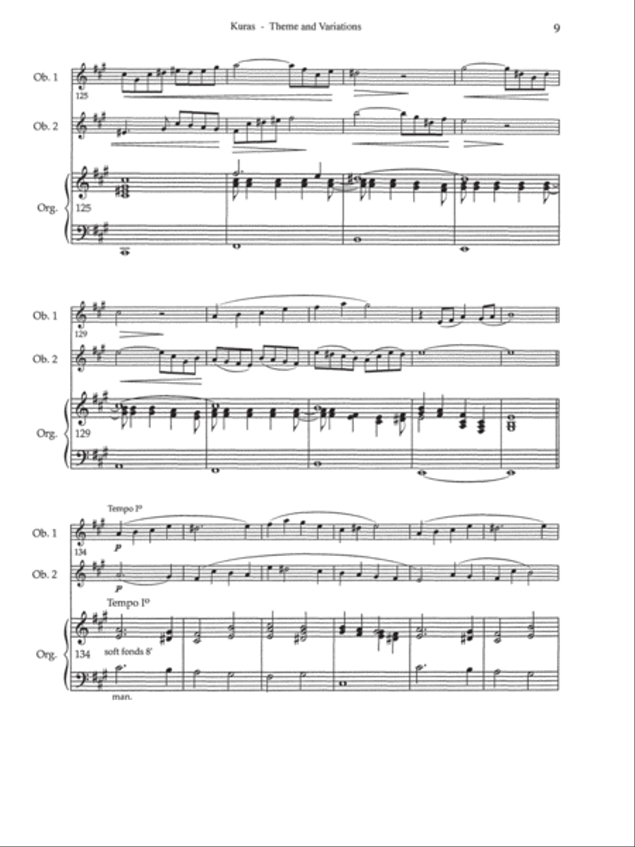 Theme and Variations Oboe scores gallery preview page 12
