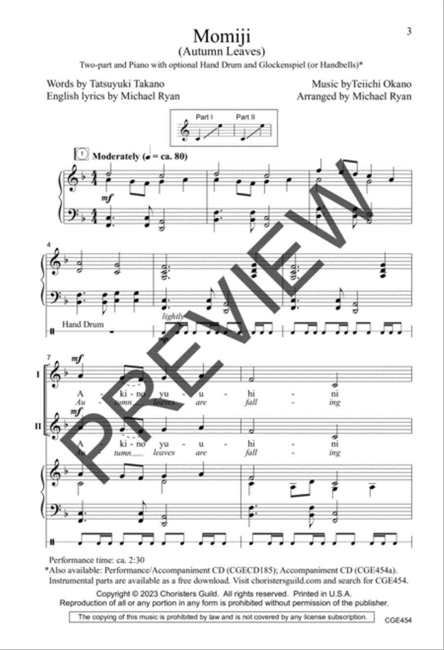 Momiji (Two-part) 2-Part scores gallery preview page 2